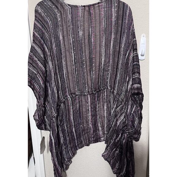 New Altar'd State Purple Multi knit Cardigan Kimono sweater textured sz M NWT - Picture 6 of 7